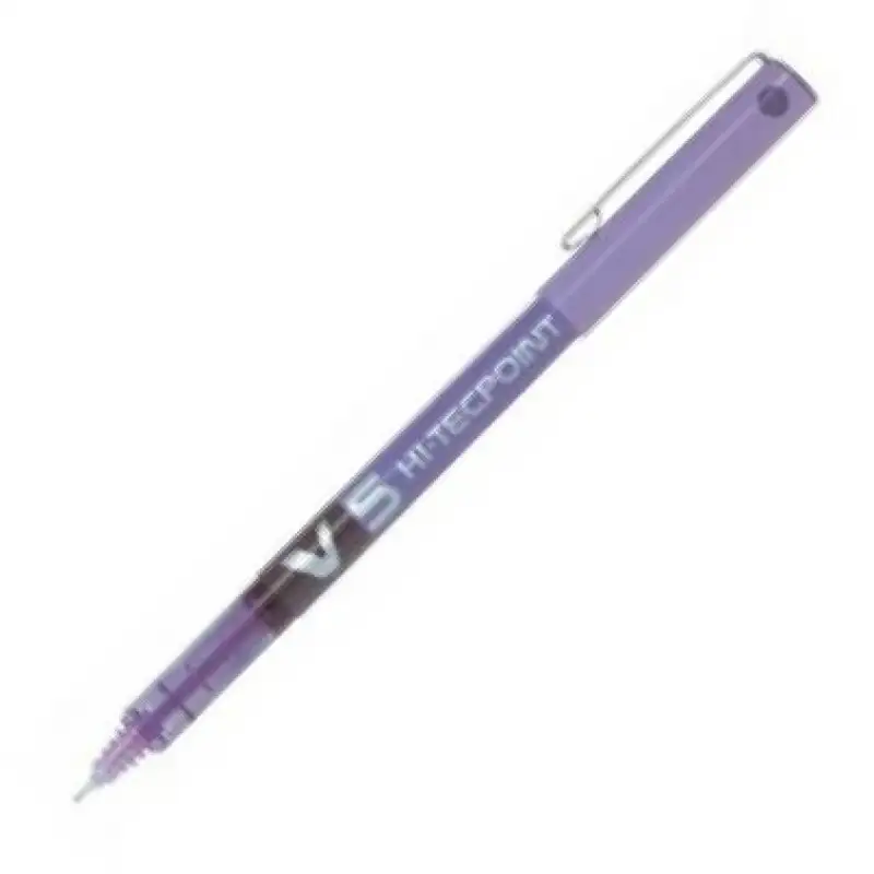 C/12 BOLIGRAFO PILOT V5 VIOLETA PUNTA 0,5MM