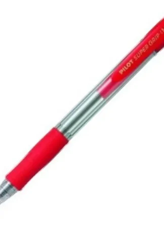 C/12 BOLIGRAFO PILOT SUPERGRIP ROJO PUNTA 1,0MM