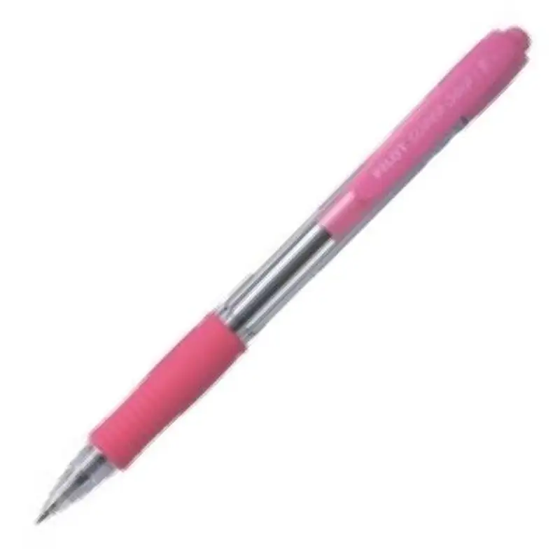 C/12 BOLIGRAFO PILOT SUPERGRIP CUERPO ROSA PUNTA 1,0MM