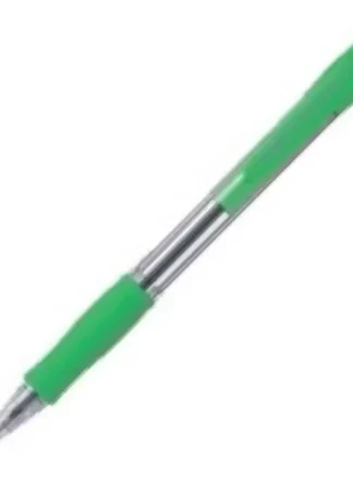 C/12 BOLIGRAFO PILOT SUPERGRIP CUERPO VERDE CLARO PUNTA 1,0