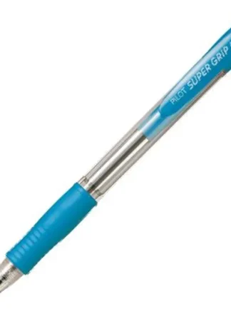 C/12 BOLIGRAFO PILOT SUPERGRIP CUERPO AZUL CLARO PUNTA 1,0M