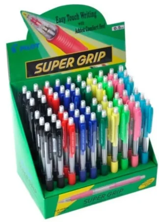 EXP 60 PORTAMINAS PILOT H-185 SUPERGRIP 0,5MM SURTIDOS