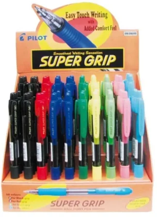 EXP 60 BOLIGRAFOS SURTIDOS SUPERGRIP PUNTA 1,0MM