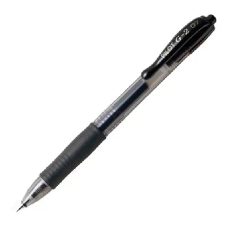 C/12 BOLIGRAFO PILOT G-2 NEGRO PUNTA 0,7MM
