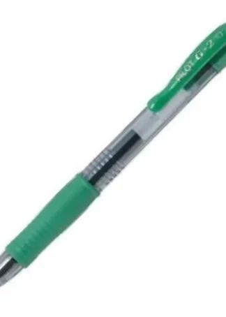 C/12 BOLIGRAFO PILOT G-2 VERDE PUNTA 0,7MM