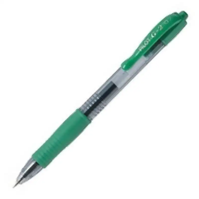 C/12 BOLIGRAFO PILOT G-2 VERDE PUNTA 0,7MM