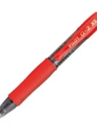 C/12 BOLIGRAFO PILOT G-2 PIXIE ROJO PUNTA 0,7MM