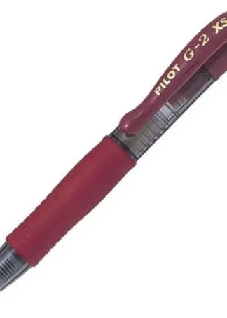 C/12 BOLIGRAFO PILOT G-2 PIXIE BURDEOS PUNTA 0,7MM
