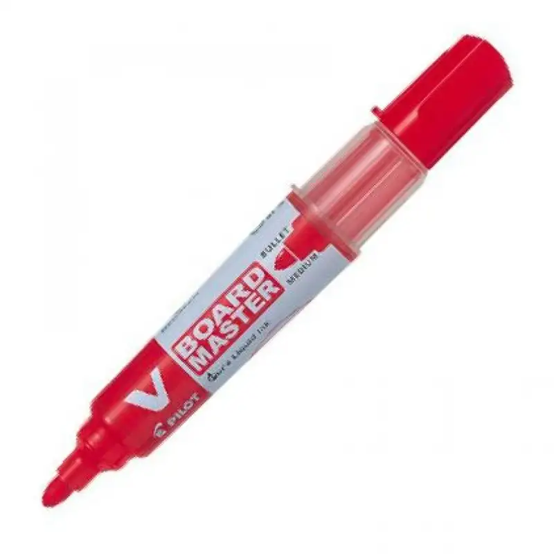 C/10 ROTULADOR PIZARRA VBOARD MASTER ROJO RECARGABLE