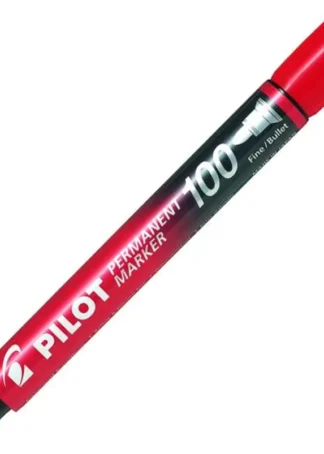 C/12 ROTULADOR PERMANENTE PILOT SC 100 COLOR ROJO