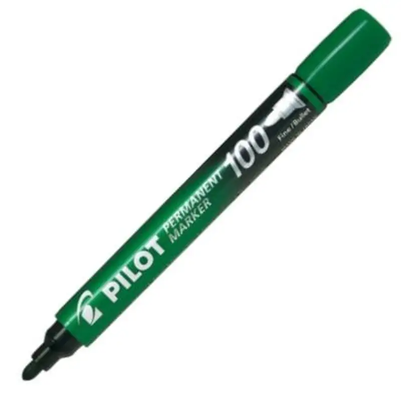 C/12 ROTULADOR PERMANENTE PILOT SC 100 COLOR VERDE