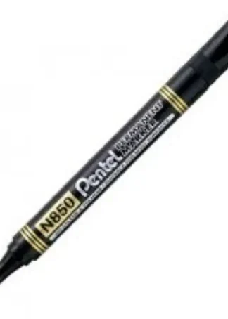 C/12 MARCADOR PERMANENTE N850 COLOR NEGRO PENTEL