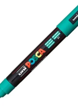 MARCADOR UNI-POSCA PC5M COLOR VERDE ESMER. PUNTA 1.8-2.5MM
