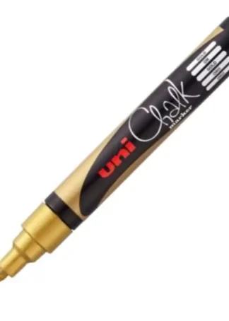 ROTULADOR TIZA LIQUIDA ORO UNI-CHALK MARKER PWE M5