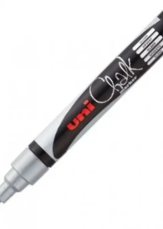 ROTULADOR TIZA LIQUIDA PLATA UNI-CHALK MARKER PWE M5
