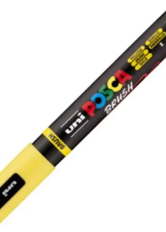 MARCADOR UNI-POSCA BRUSH PUNTA 1-4MM PC-5BR COLOR AMARILLO