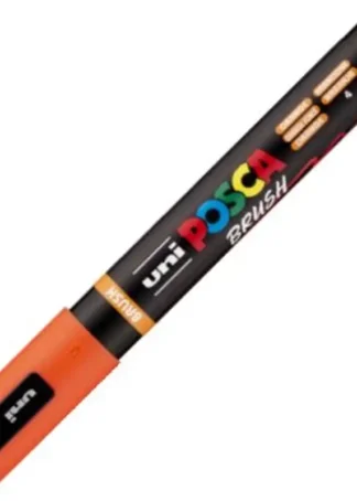 MARCADOR UNI-POSCA BRUSH PUNTA 1-4MM PC-5BR COLOR NARANJA