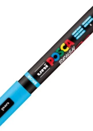 MARCADOR UNI-POSCA BRUSH PUNTA 1-4MM PC-5BR COLOR AZUL CLAR