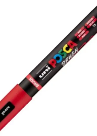 MARCADOR UNI-POSCA BRUSH PUNTA 1-4MM PC-5BR COLOR ROJO
