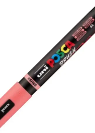 MARCADOR UNI-POSCA BRUSH PUNTA 1-4MM PC-5BR COLOR CORAL