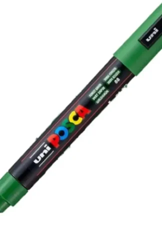 MARCADOR UNI-POSCA PC5M COLOR VERDE BOSQUE PUNTA 1,8-2,5MM