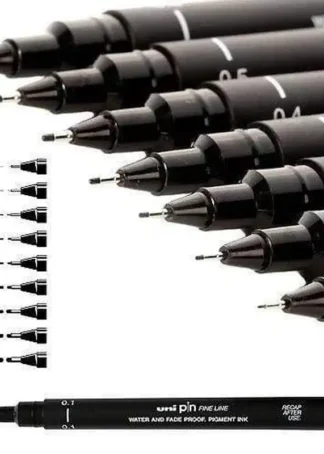 C/12 ROTULADORES CALIBRADOS 0,2MM UNI-PIN