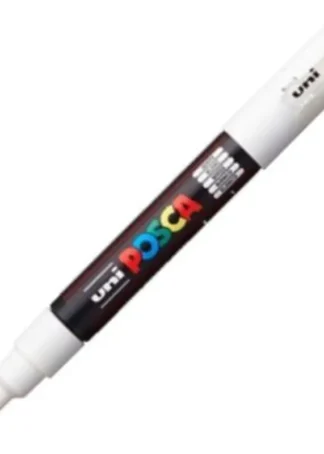 MARCADOR UNI-POSCA PC1M COLOR BLANCO PUNTA 0,7MM PC1M01