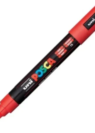 MARCADOR UNI-POSCA PC5M COLOR ROJO PUNTA 1,8-2,5MM