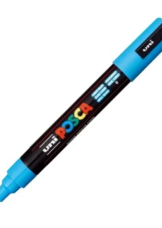 MARCADOR UNI-POSCA PC5M COLOR AZUL CLARO 1,8-2,5MM