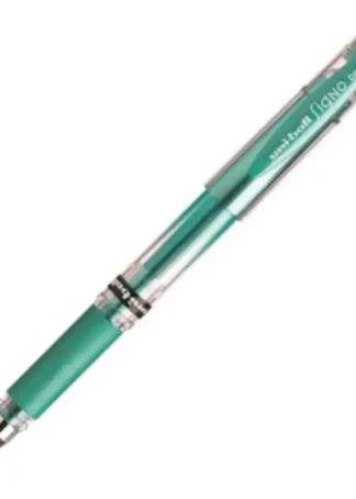 C/12 BOLIGRAFOS UNI-BALL SIGNO BROAD VERDE METALICO 1MM