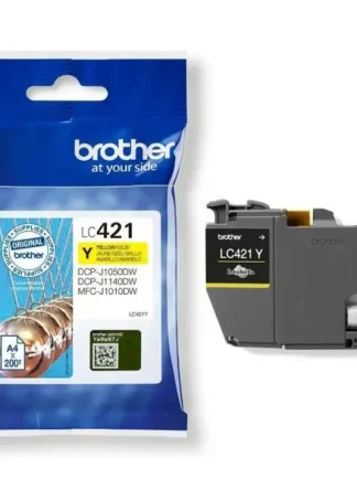 CARTUCHO DE TINTA ORIGINAL BROTHER LC421 AMARILLO