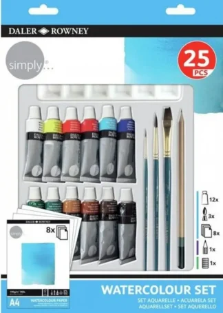 SET 25 TUBOS DE ACUARELA 12ML SIMPLY