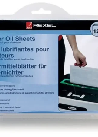 PACK 12 HOJAS DE ACEITE LUBRICANTE PARA DESTRUCTORA