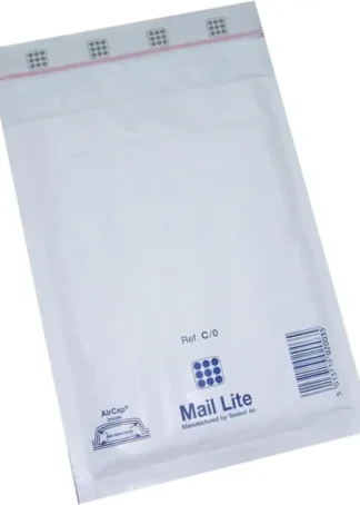 PAQ/10 BOLSA BLANCO ACOLCHADA AK-20 AUTOADHESIVA 350X470MM