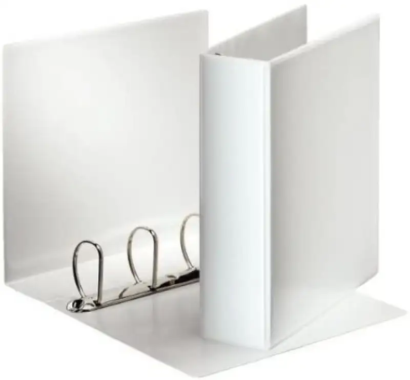 CARPETA CANGURO A4 4 ANILLAS 60MM MIXTAS COLOR BLANCO