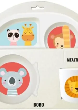 (D)SET DE CUBERTERIA INFANTIL BOBO 5 PIEZAS