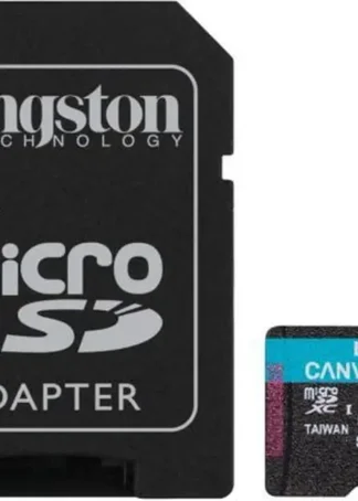 TARJETA MICRO SD 64GB KINGSTON CANVAS GO + ADAPT. 200MB/S
