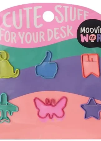 BLISTER 6 CLIPS CON FORMAS MAW MANIA SURTIDOS