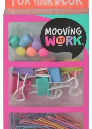 KIT ROSA 3 EN 1 CLIPS PINZAS Y IMANES MAW MANIA