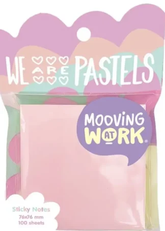 BLISTER NOTAS ADHESIVAS PASTEL 76X76 100H MAW MANIA SURTIDO