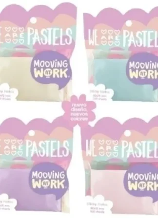 SET DE 100 NOTAS ADHESIVAS  50X75 MAW PASTEL MOOVING