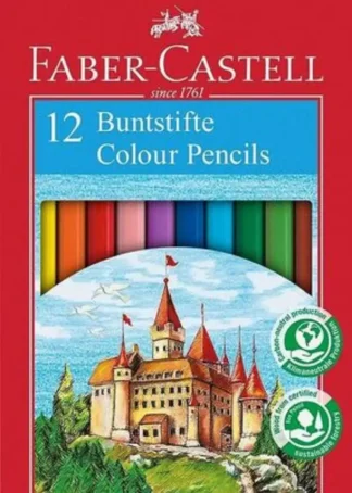 ESTUCHE 12 LAPICES HEXAGONALES DE COLORES FABER-CASTELL