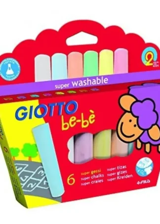 ESTUCHE 6 SUPER TIZAS GIOTTO BE-BE