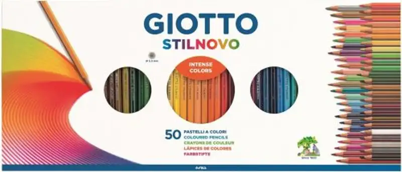 ESTUCHE 50 LAPICES DE COLORES GIOTTO STILNOVO COLORES SURT