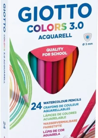 ESTUCHE 24 LAPICES COLORES GIOTTO COLORS 3.0 ACQUARELL