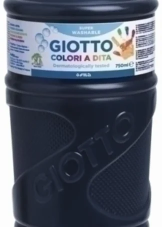 BOTE PINTURA DEDOS GIOTTO 750ML NEGRO