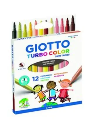 ESTUCHE 12 ROTULADORES GIOTTO TURBOCOLOR SKIN TONES
