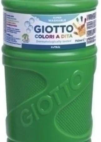 BOTE PINTURA DEDOS GIOTTO 750ML VERDE