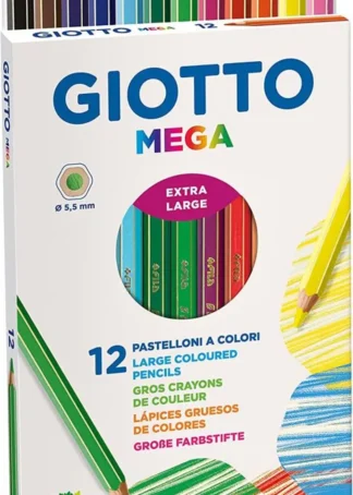 ESTUCE 12 LAPICES DE COLORES GIOTTO MEGA