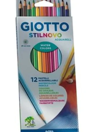 ESTUCHE 12 LAPICES COLORES GIOTTO STILNOVO ACQUARELL